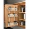 Rev-A-Shelf Maple Veneer, Light Brown, 13.13 in W, 25 in H, 4 in D, 4 in L, Light Brown 4ASR-18 - alternate 4